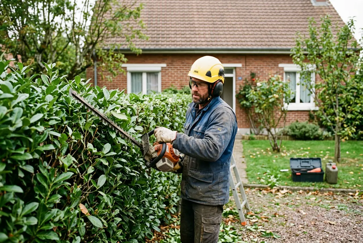 Taille de haie chez un particulier à Gauchy