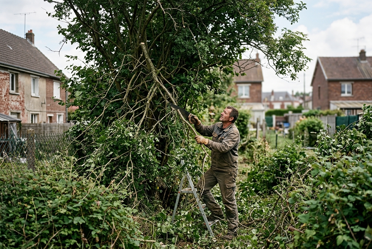 Chantier à Tergnier avant intervention